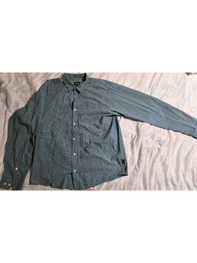 Patagonia Men's Size Large Common Threads Long Sleeve Button-Up Teal/White Plaid